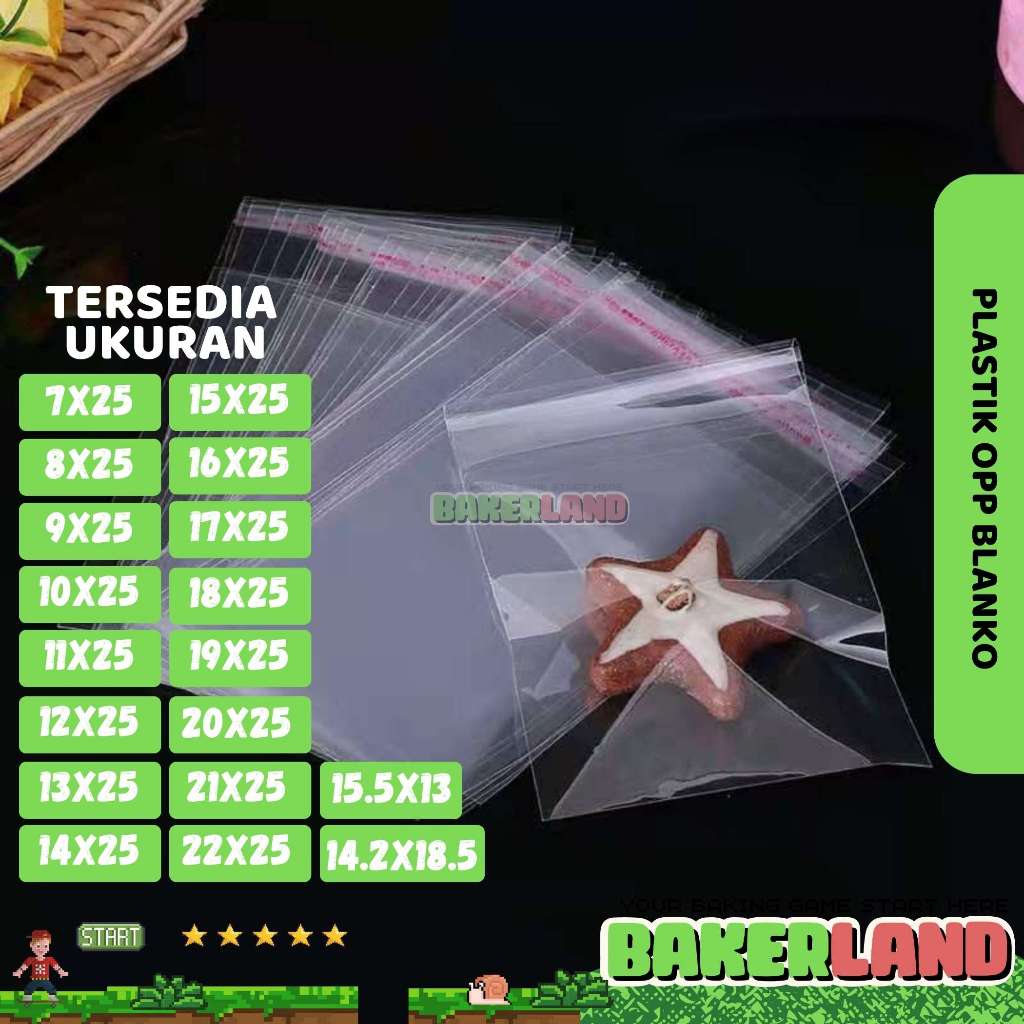 Plastik OPP / OPP Bakery / OPP Blanko / Plastik Seal / Plastik Lem / Plastik OPP Baju / Plastik OPP 