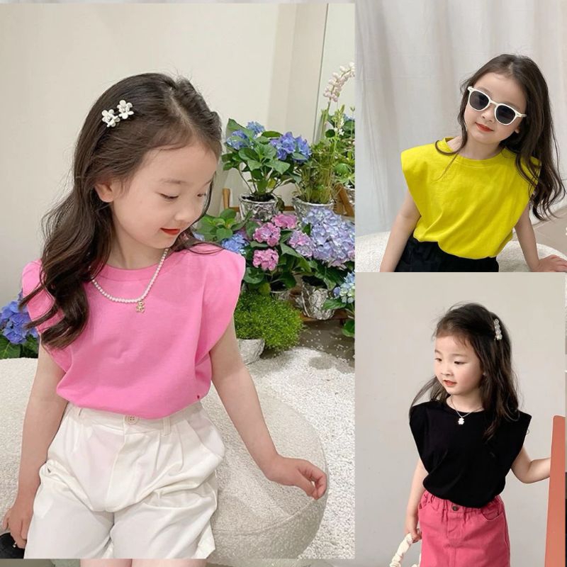 Fashion Atasan Tshirt kaos anak model padded usia 1-12 th