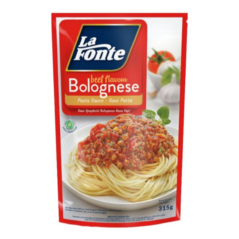 

LA FONTE BEEF FLAVOUR BOLOGNESE 315G / PASTA SAUCE / SAUS PASTA