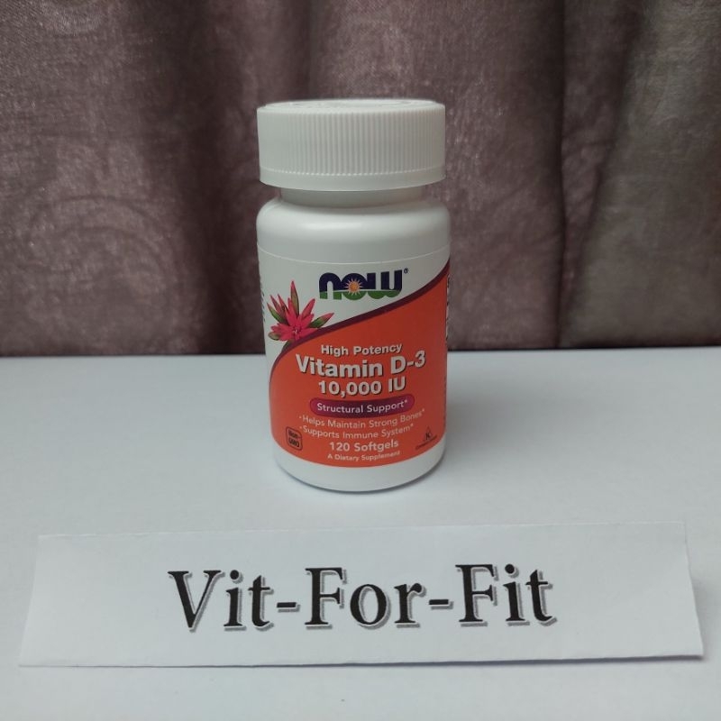 Now D3 10,000 iu / 10,000iu / 10000 iu / 10000iu -- 120 softgels