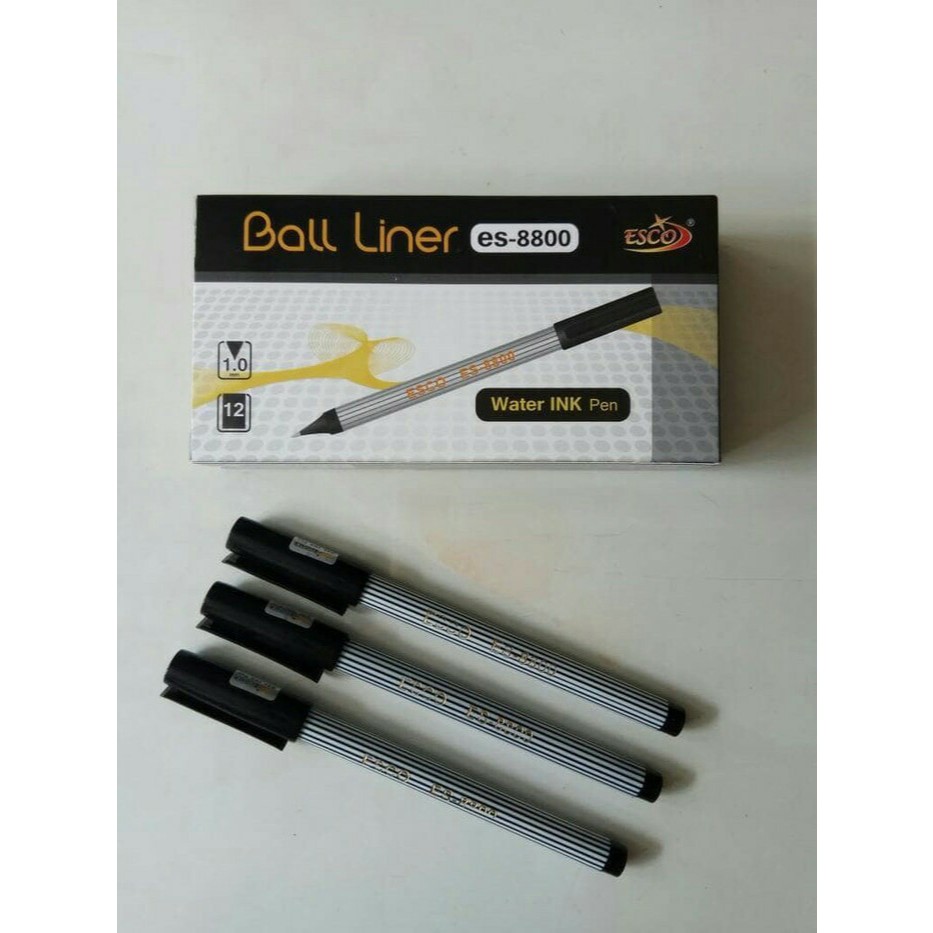 

Pulpen Ball Liner Esco 1.0mm ES-8800 Per Lusin
