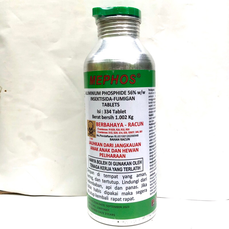 Mephos tablet obat fumigasi kutu pertanian jangung, beras, dll ORIGINAL