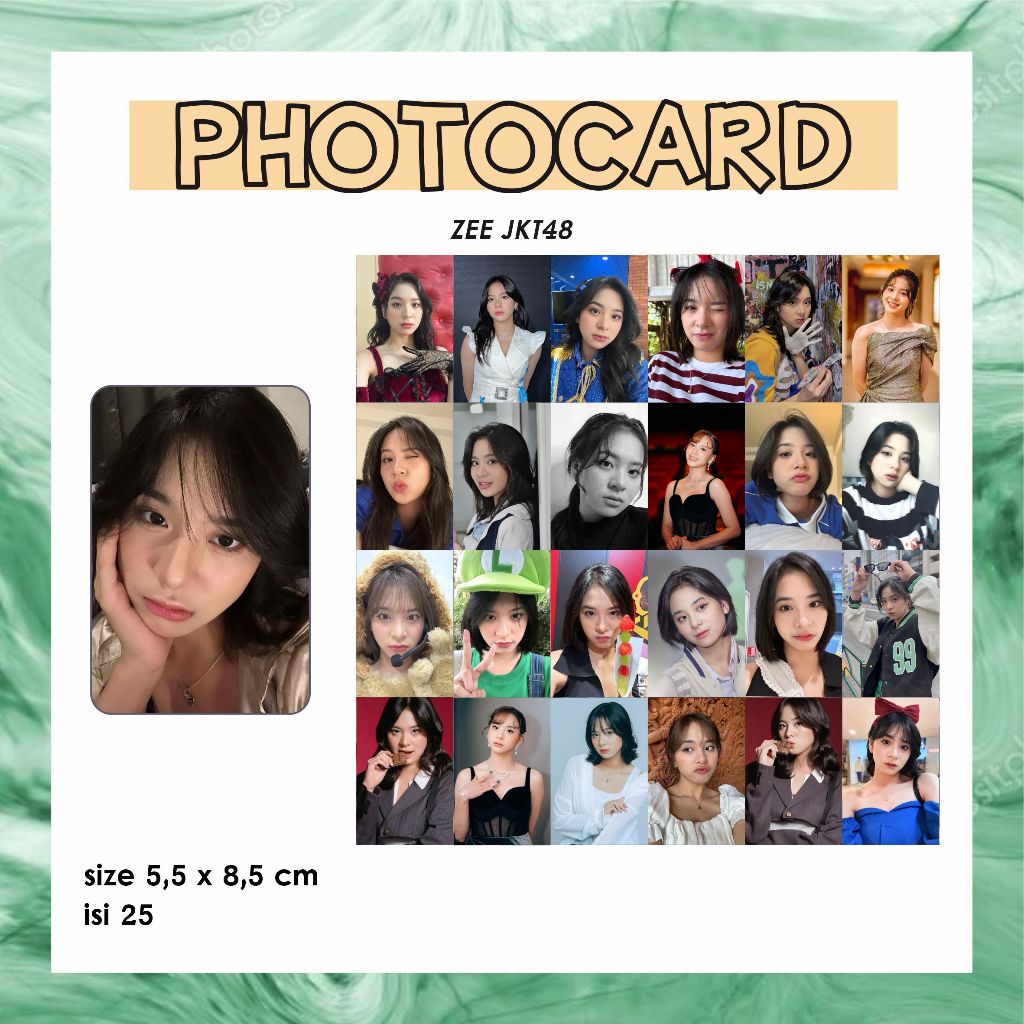 PHOTOCARD PC INDO JKT48 ( ZEE, SHANI, FREYA, ADEL )