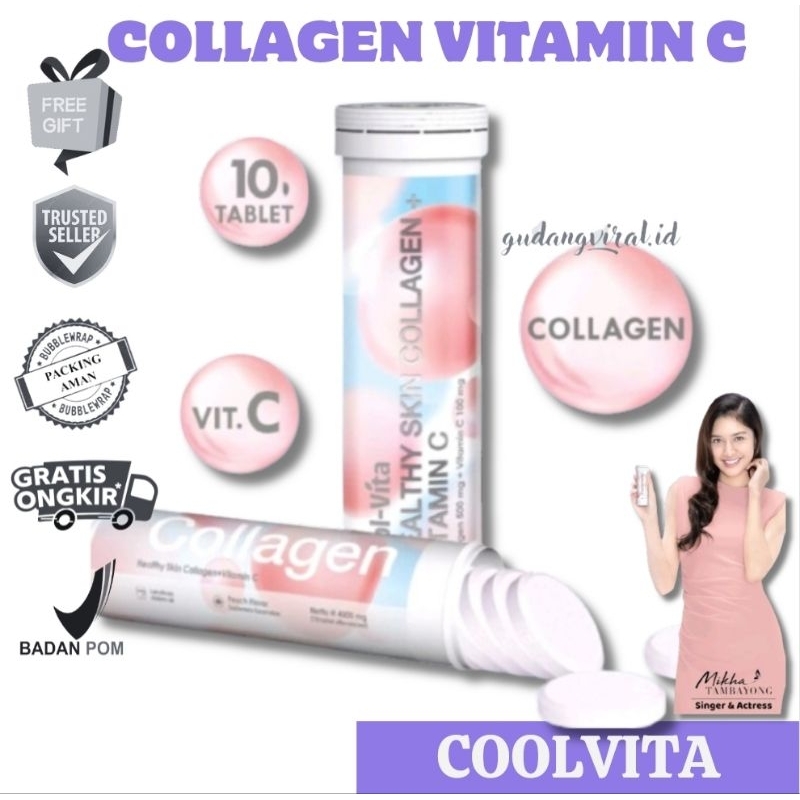 ❤️GV❤️ [HARGA TERMURAH] COOLVITA BEAUTY COOLAGEN MINUMAN COLLAGEN + VIT C COOL VITA HEALTY SKIN GLOW