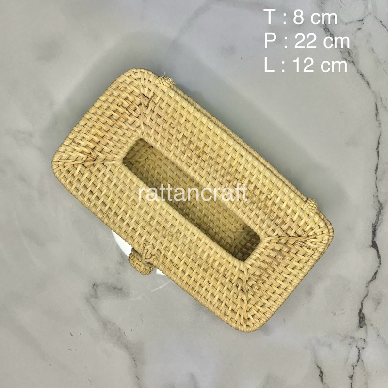 rattancraft | Tempat Tissue Besar | Box Tissue Rotan
