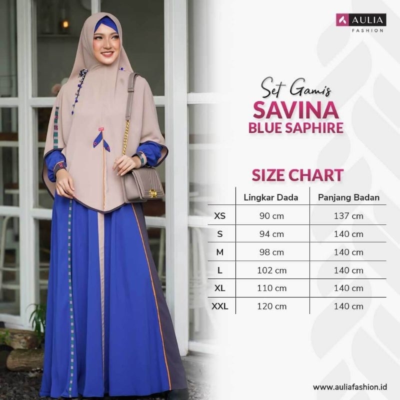 SET GAMIS AULIA SAVINA Blue Shapire❣️