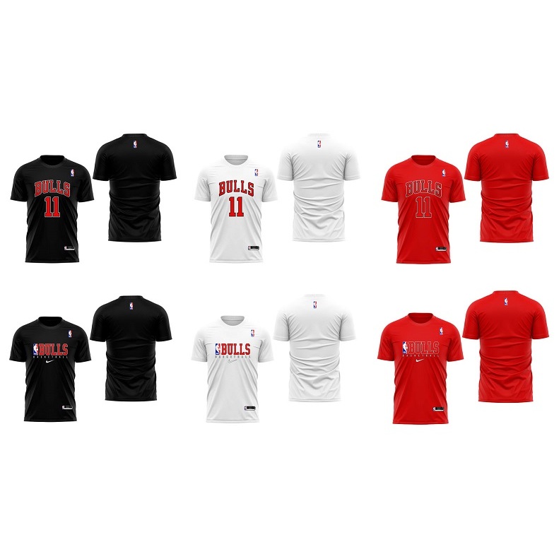Atasan Kaos Chicago Bulls Kaos Basket Chicago Baju Bulls Pria dan Wanita