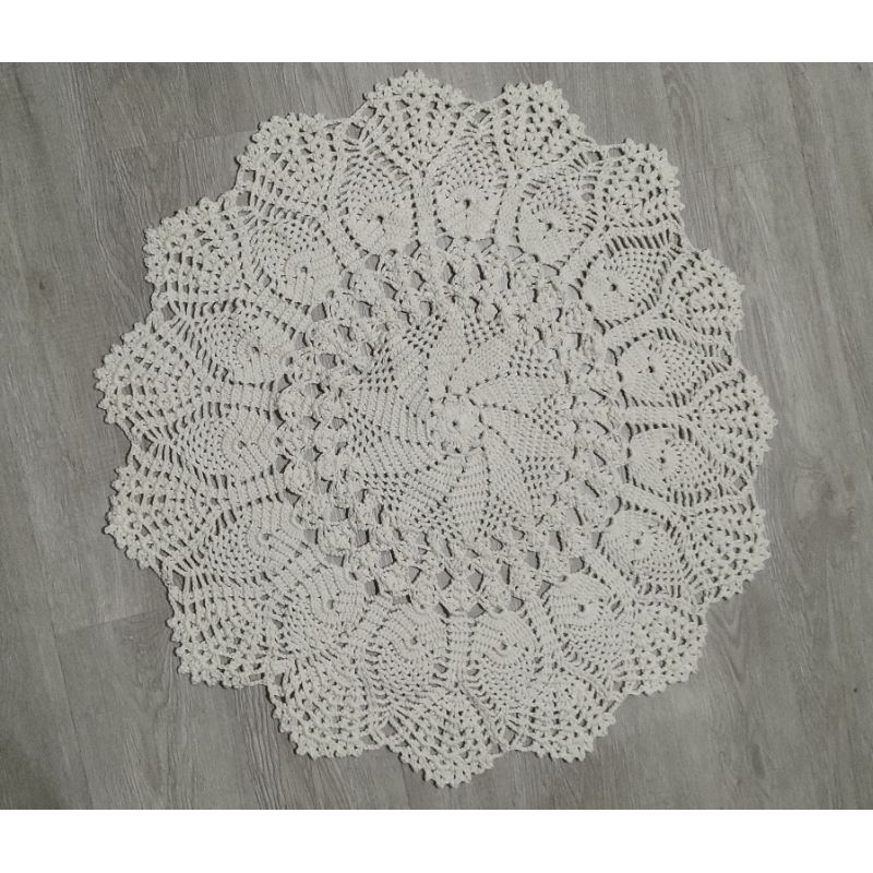 Taplak Meja Rajut Bundar