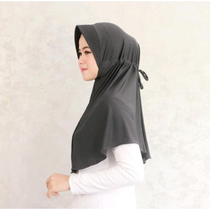 HIJAB BERGO INSTAN HAMIDAH SERUT/JILBAB BERGO HAMIDAH SERUT TALI BELAKANG