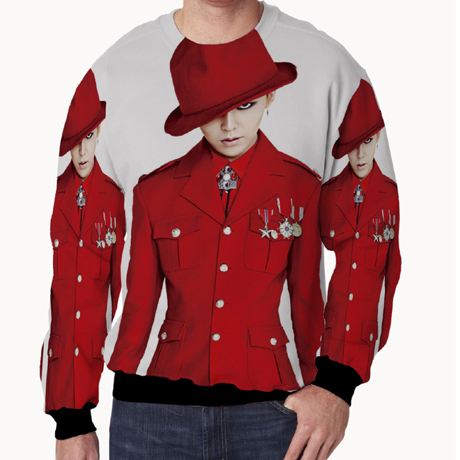 Crewneck G-Dragon Sweater Fullprint Bahan Polyester Jersey | PO 3 Hari