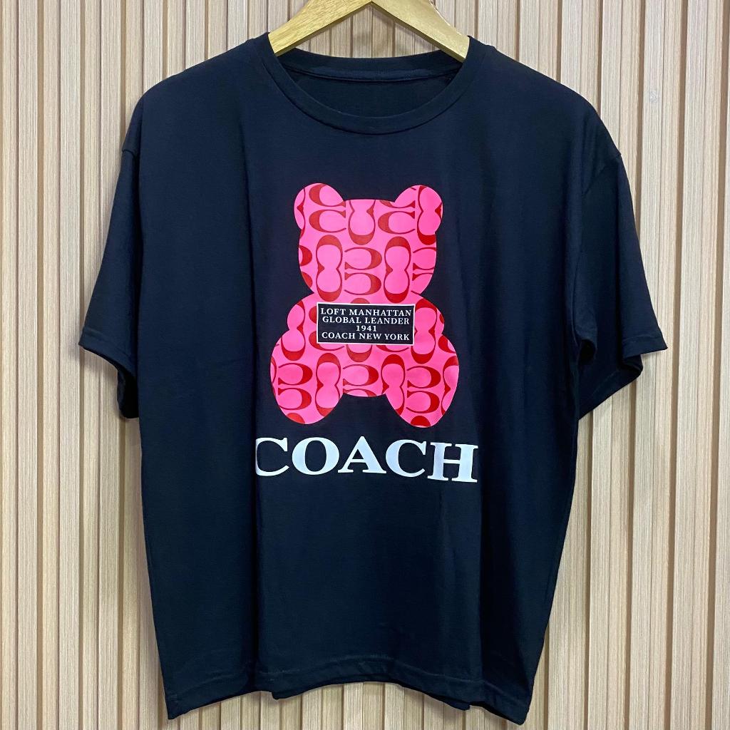 A.12 FASHION KAOS KASUAL WANITA COACH BLACK REAL PICT