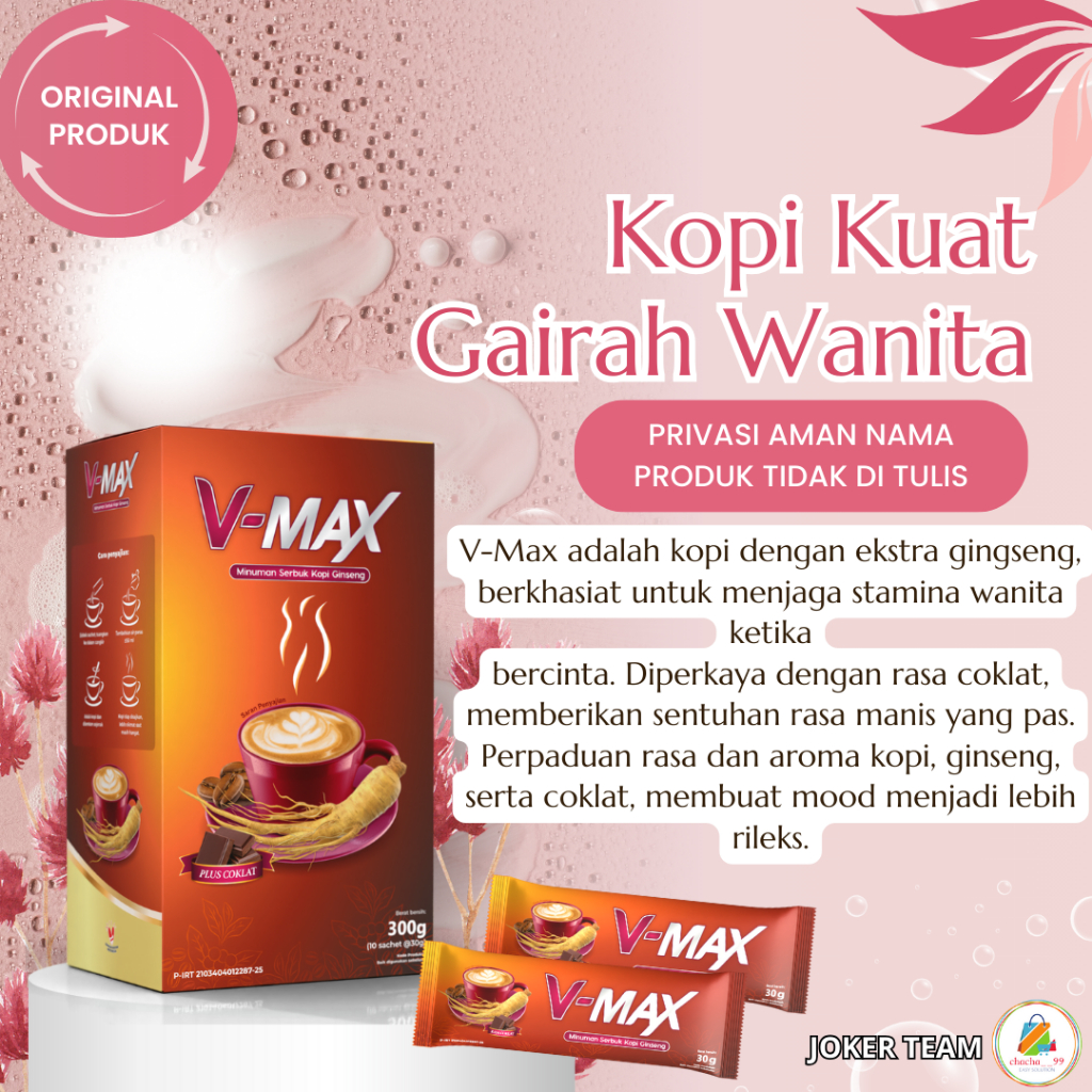 

Vmax Suplemen Kopi Stamina Wanita Pperangsang gairah sexsual wanita