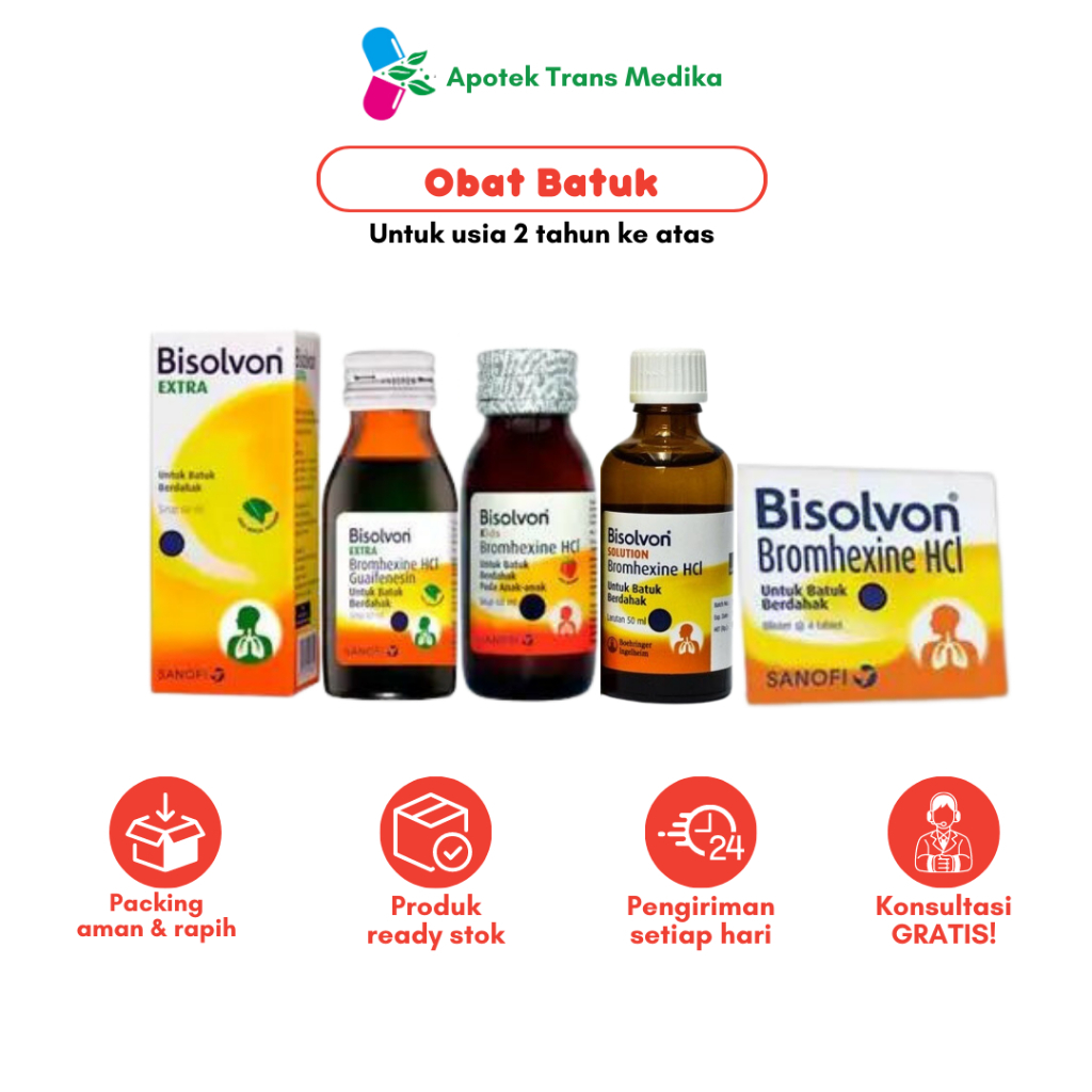 BIsolvon Extra Sirup/ Bisolvon Kids Sirup/ Bisolvon Solution/ Bisolvon Tablet