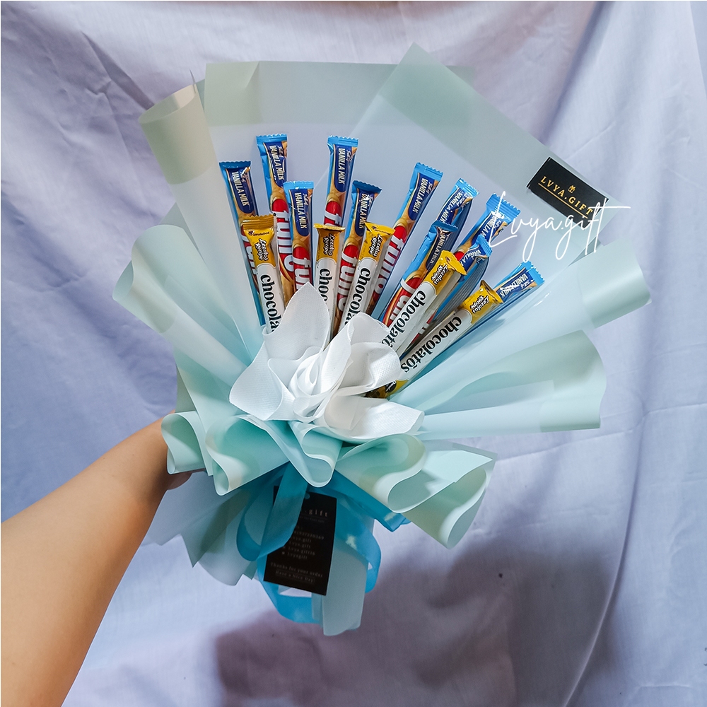 

LVYA.GIFT 4321.31 BUKET SNACK FULO MIX CHOCOLATOS ROLL PREMIUM