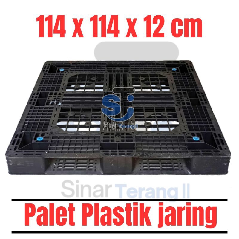 [ KURIR TOKO ] Palet Plastik 114x114x12cm / Palet Plastik Alas Barang / Palet Plastik Tatakan Barang