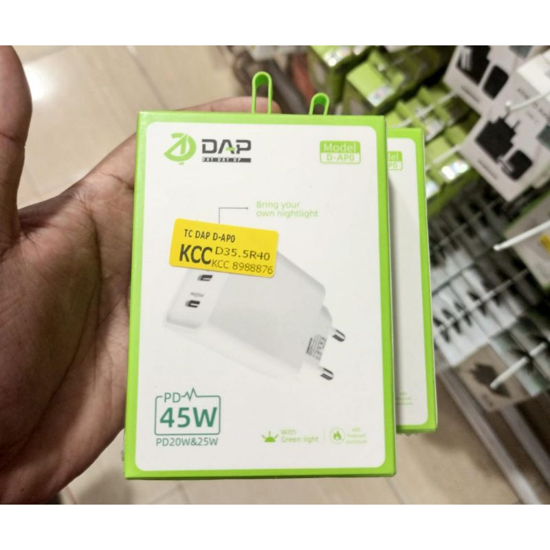 ADAPTER DAP D-AP0 45C TYPE C SUPER FAST CHARGING ORI