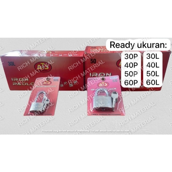 KUNCI GEMBOK / ATS KUNCI / ATS GEMBOK PUTIH