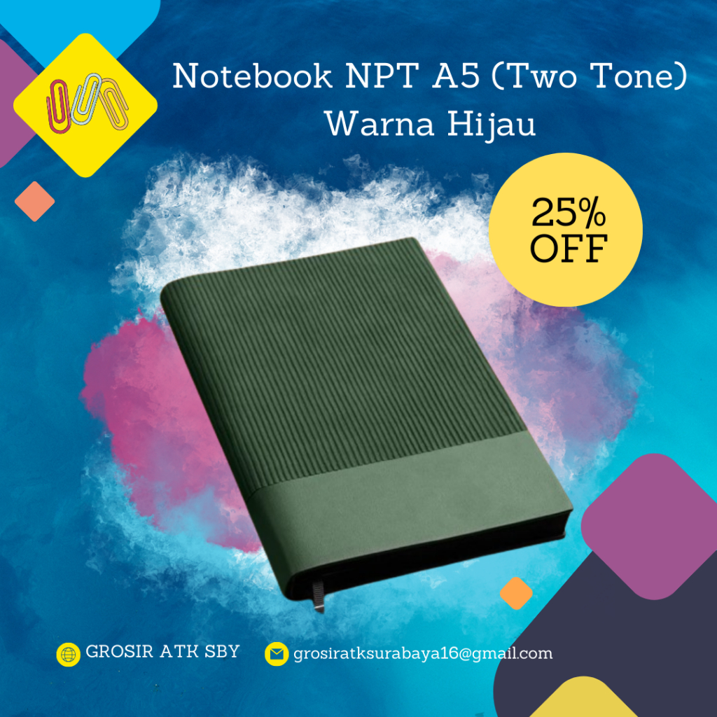 

Notebook Buku Agenda Buku Catatan Bahan Kulit Premium Leather Ukuran A5 Two Tone