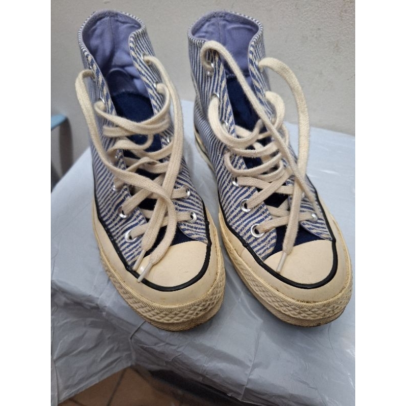preloved converse chuck taylor 70 blue&white stripes