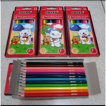 

Pensil Warna Joyko Besar / Pensil 12 Warna Joyko /Pensil Warna 12 Joyko