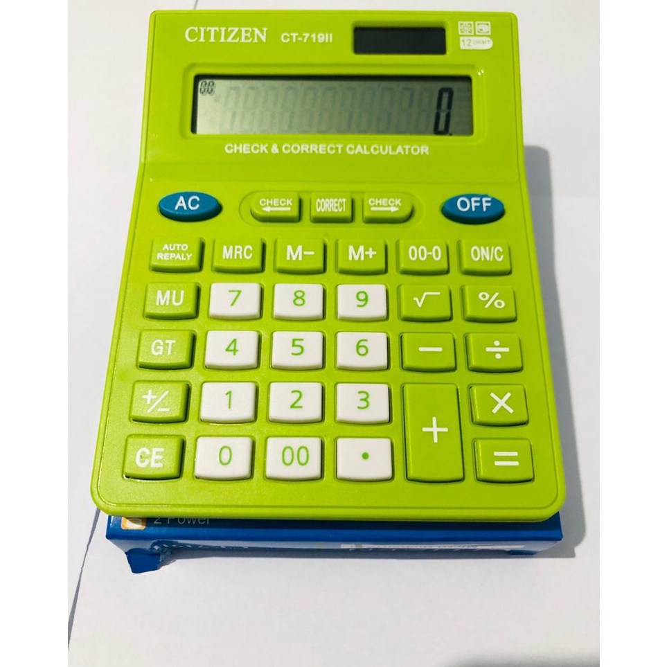 

Serbu Hadiah kalkulator citizen CT719II Warna warni 12 digit Citizen CT 719