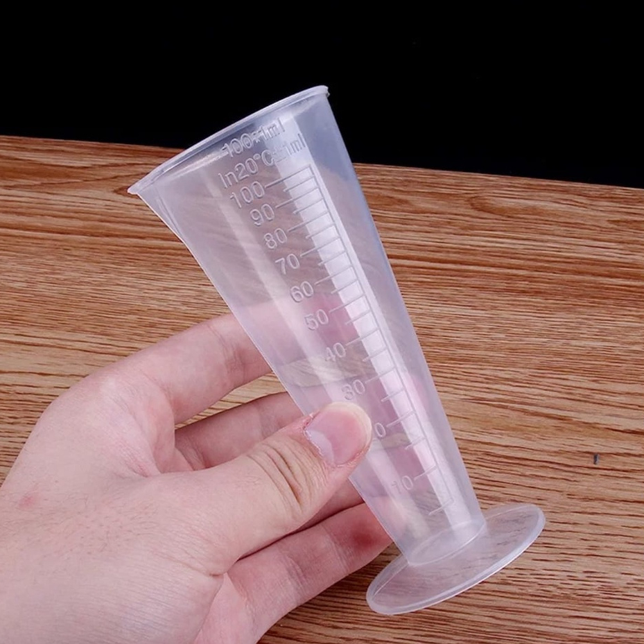 GELAS TAKAR 100ML Measuring Cup Gelas Ukur Kopi Susu Plastik 100 ml
