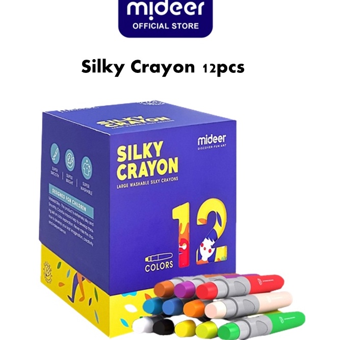 

Model Keren Mideer Silky Crayon 12 Mainan Edukasi Anak MD466