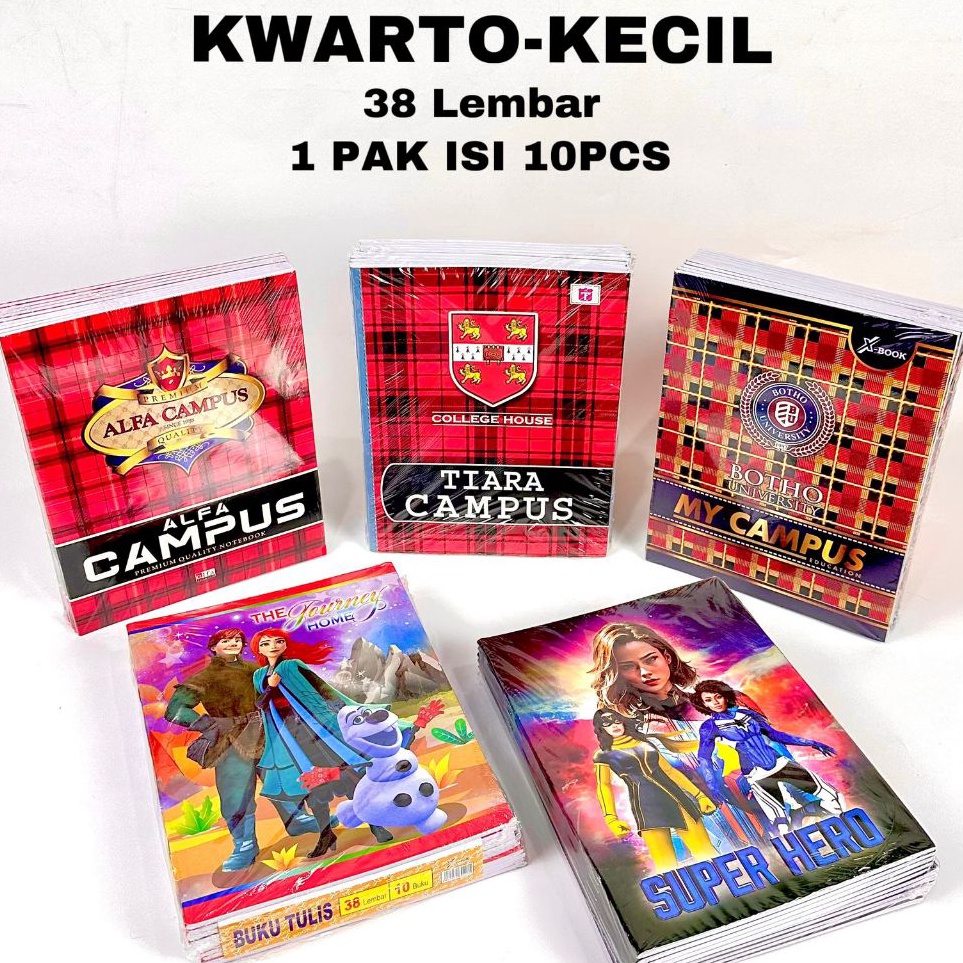 

KODE E4J3 BOS Buku Tulis Kecil 38 Lembar CAMPUS Isi 1 BukuBuku Tulis XBook KwartoBuku Sekolah Bergaris