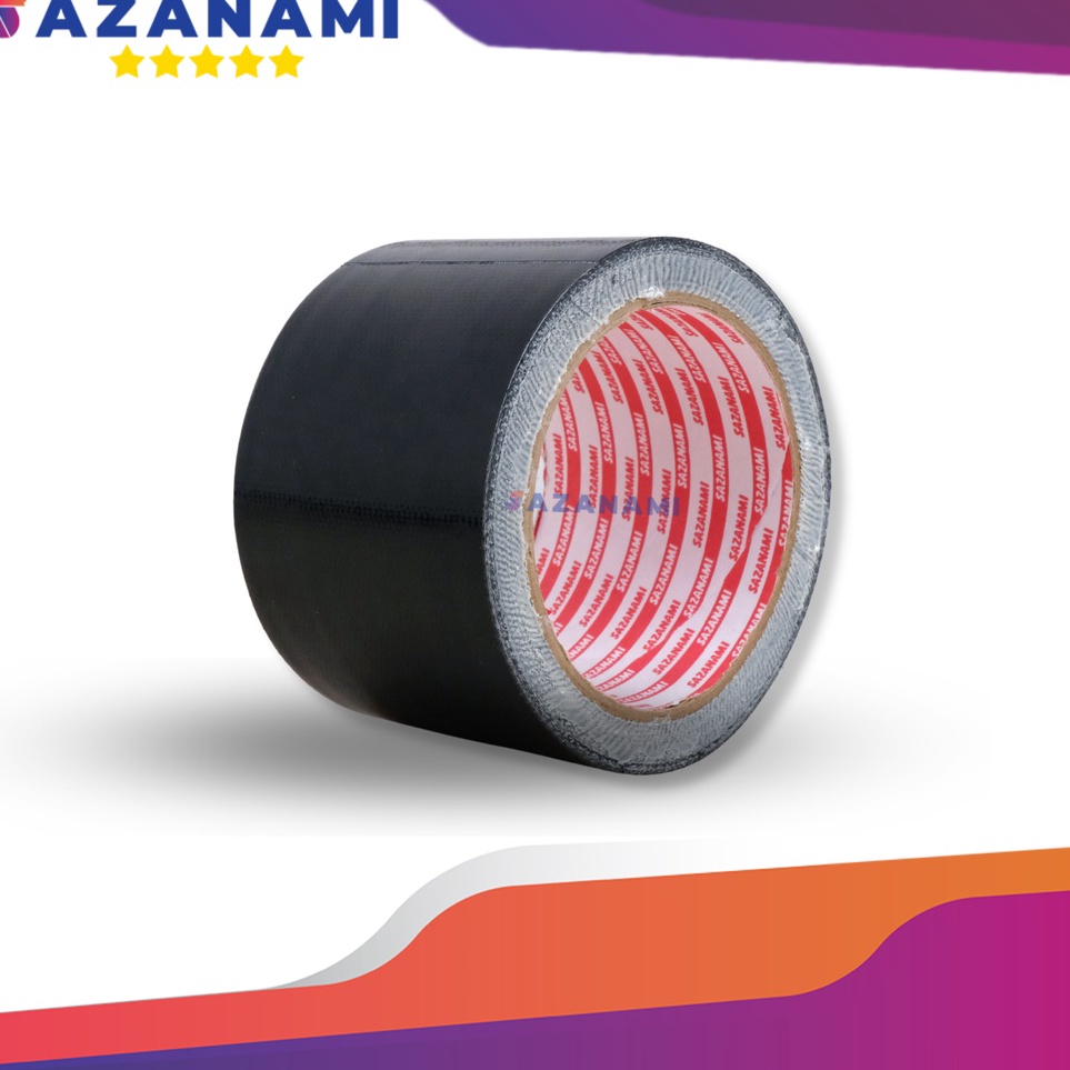 

Serba Irit SAZANAMI CLOTH TAPE 3 X 12M LAKBAN KAIN HITAM 72 CM