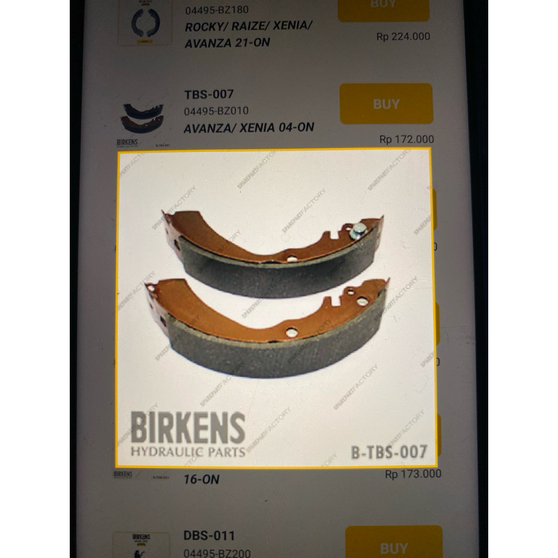 KAMPAS REM BELAKANG AVANZA XENIA