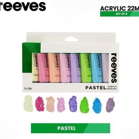 

Update Baru Cat Akrilik Reeves Artists 8x22ml Acrylic Color Paint Set
