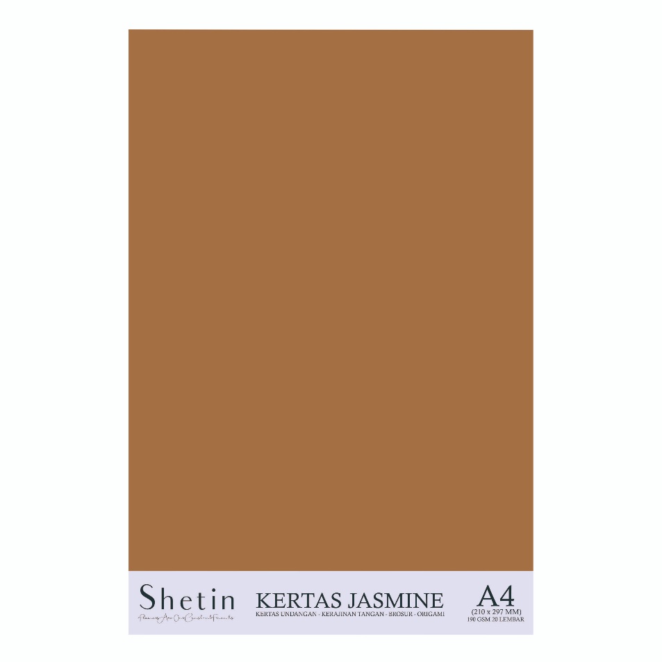 

Penawaran Terbaik Shetin Kertas Jasmine A4 Cokelat Muda Bronze 22 Gsm Paper Flower Undangan Bunga kertas