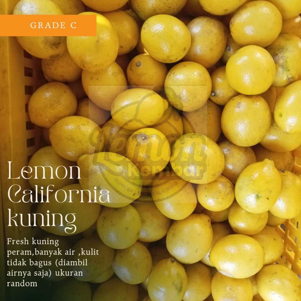 

JERUK LEMON CALIFORNIA GRADE C 1KG / JERUK LEMON SUPER / LEMON CALIFORNIA /LEMON ASLI