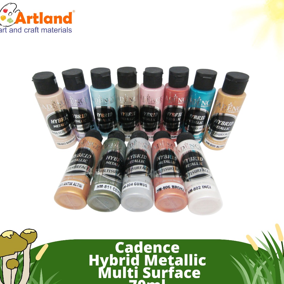 

Ready Baru Cadence Hybrid Metallic Acrylic Paint Multi Surface 7ml