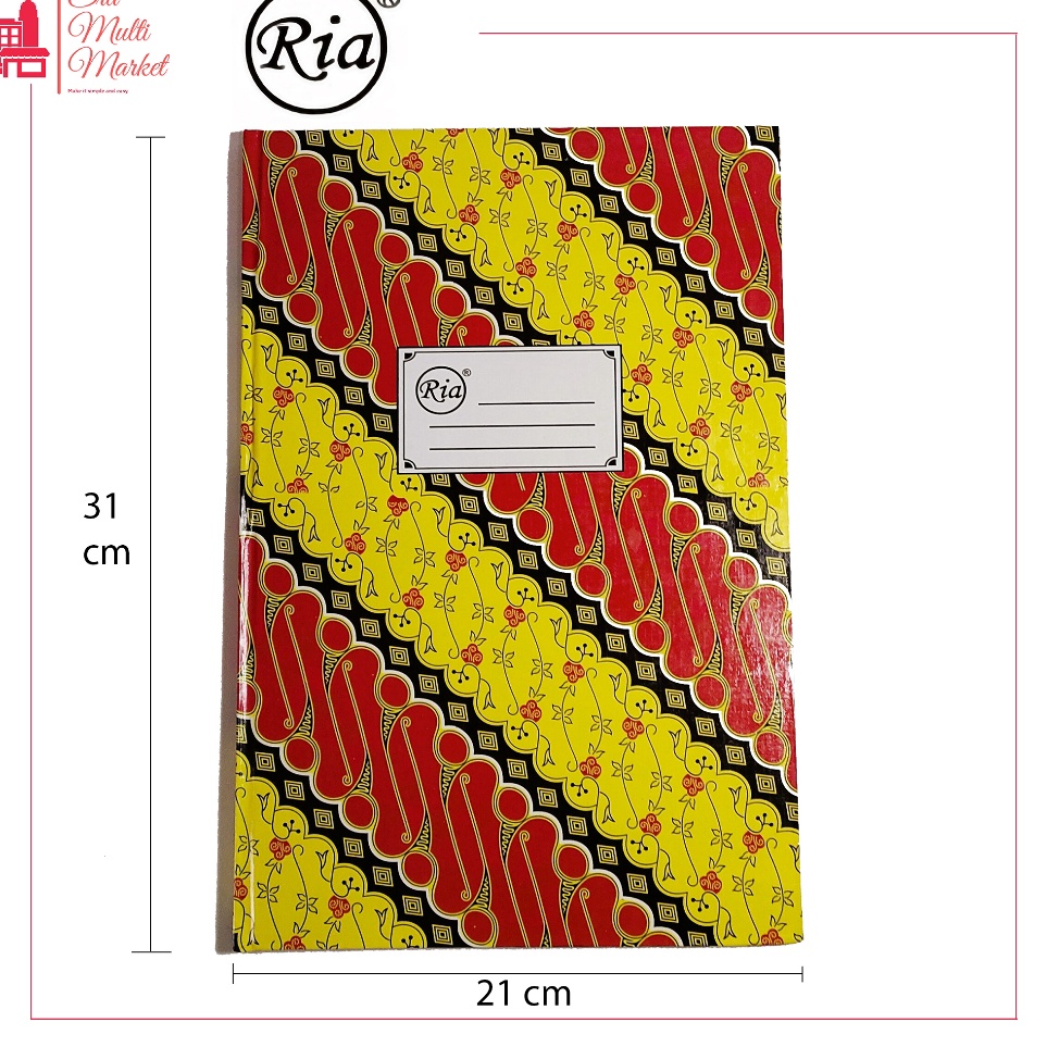 

Promo Terbatas Buku Tulis Ria Ukuran Folio F4 Hardcover HC