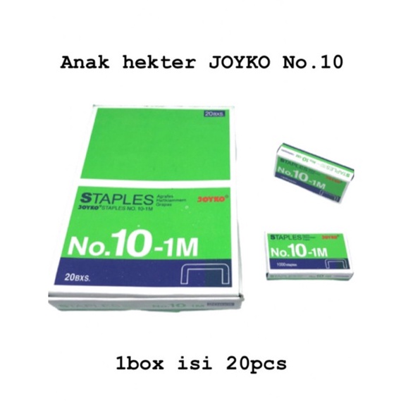 

KODE C27N Anak hekter JOYKO No1 harga per box isi 2pcs