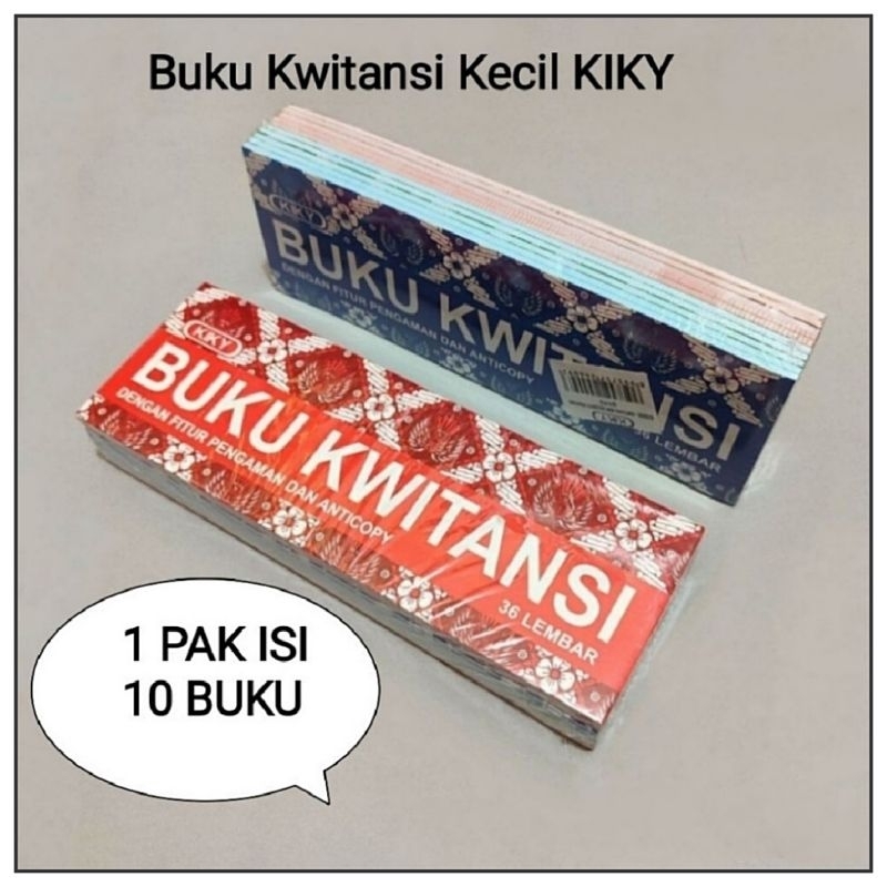 

1 Pak Kwitansi Kecil Kiki Isi 10 Buku