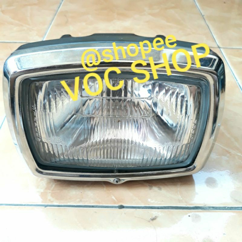 Honda WIN Tua Model Kecil Set Reflektor Ring Batok Headlamp Head Lamp Lampu Depan Original Baru