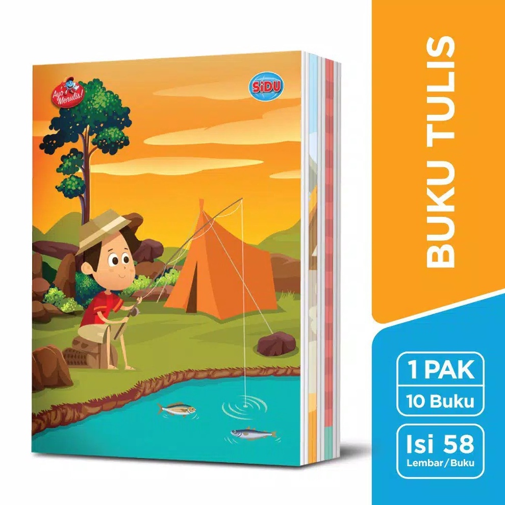 

KODE H9O3 Buku Tulis SIDU isi 58 Lembar 1 Pack Isi 1 Buku