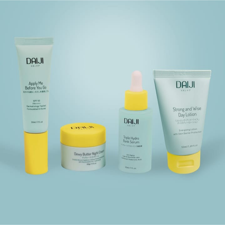 DAIJI Paket Skincare 4in1 Original Termurah Melembabkan dan Melembutkan Kulit