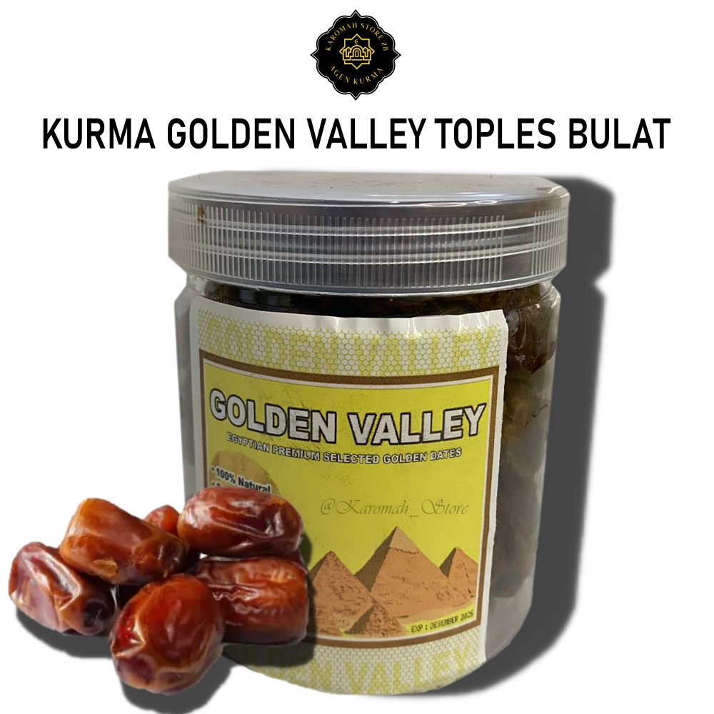 

Kurma Golden Valley [500gr]//KURMA MESIR PREMIUM [Kemasan TOPLES BULAT]