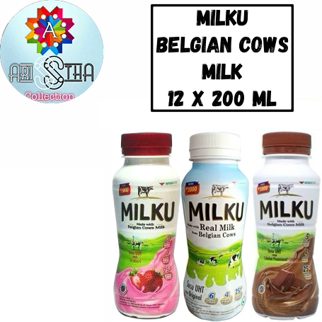 

Milku Belgian Cows Milk Kemasan Botol 12 x 200 ML - 1 Pack