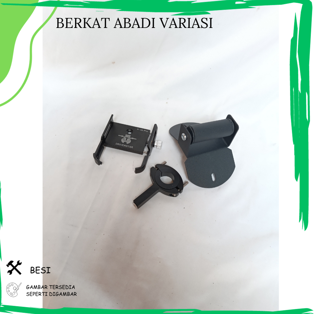 PAKET HOLDER HP BREKET BRACKET GPS HOLDER HP MOTOR YAMAHA NMAX NEW COVER STANG MOTOR NMAX BARU HOLDE