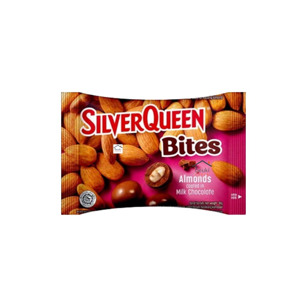 

SilverQueen Bites Almond Milk Coklat Susu Silver Queen Kacang Almond