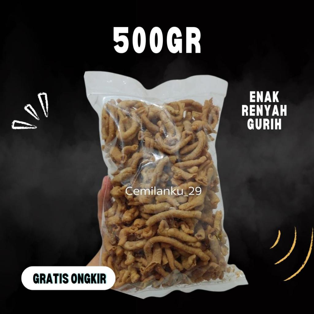 

Keripik Usus Krispi Gurih 500gr Usus Crispy Original 500gr