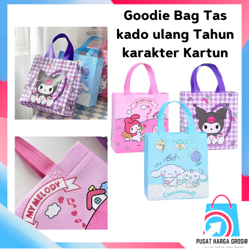 

PHG - Goodie Bag Tas kado ulang Tahun karakter Animals Paper Bag kantong anak Motif Kartun Tas Hampers waterproof Souvenir Ulang tahun