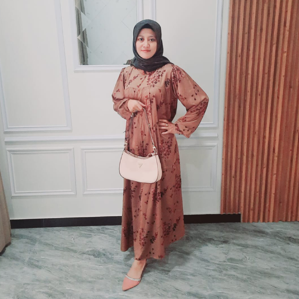 gamis busana muslim mewah katun silk armani premium grade A