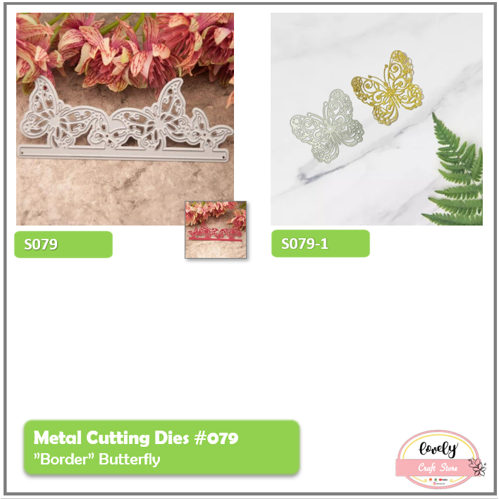 

LovelyCraftStore | Metal Cutting Dies S79 - Cetakan Stensil, Stencil Metal Knife Mold bentuk kupu kupu butterfly untuk bahan Mahar, Cards, Journal, Scrapbook