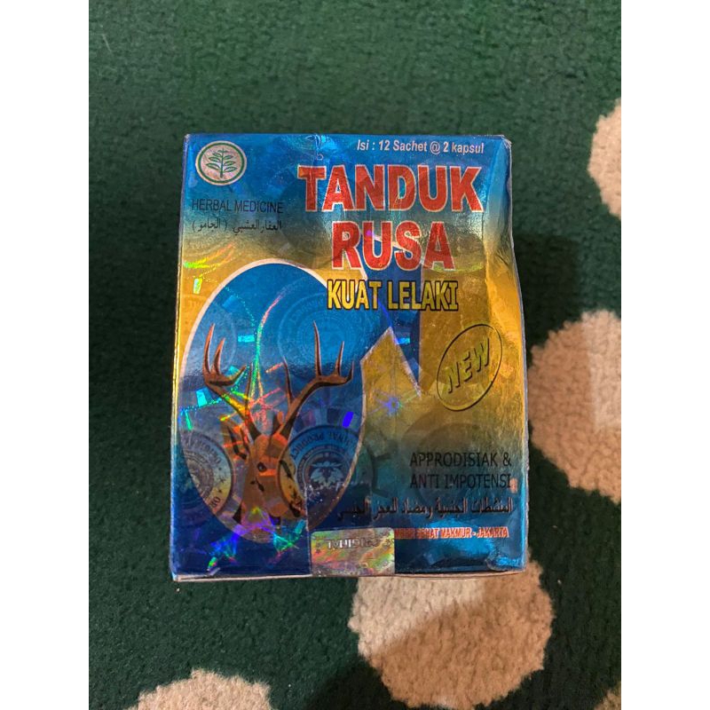 tanduk rusa kapsul isi 12 saset 2 kapsul