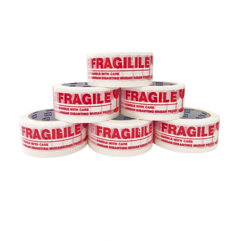 

Lakban Fragile OPP Tape - 2" x 100 Yards - Putih